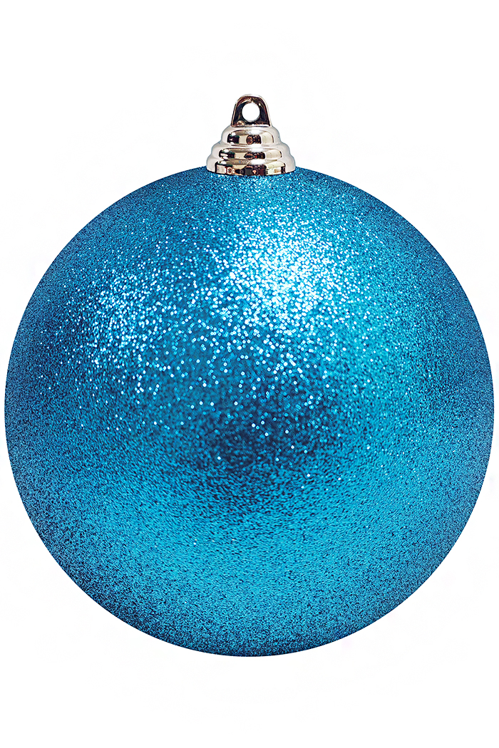 Пластиковый шар Искристый от 12 до 50 см голубой